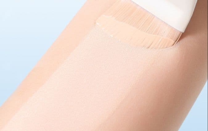 メイクブラシ ファンデーション 斜め切り極細メイクブラシ